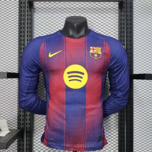 Barcelona 2025-26 Home Kit – Full Sleeve Player Edition